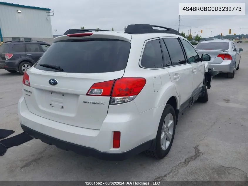 2013 Subaru Outback VIN: 4S4BRGBC0D3239773 Lot: 12061562