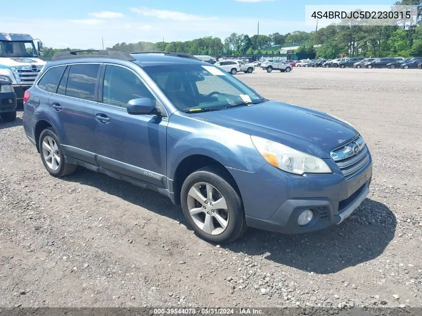 4S4BRDJC5D2230315 2013 Subaru Outback 3.6R Limited