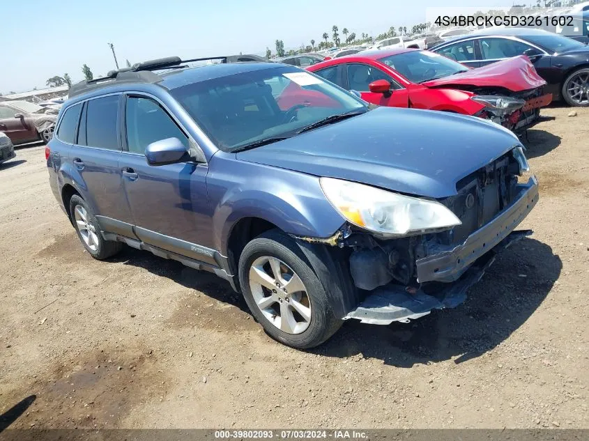 2013 Subaru Outback 2.5I Limited VIN: 4S4BRCKC5D3261602 Lot: 39802093