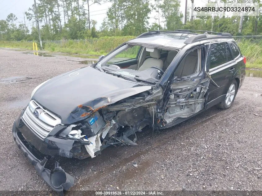 4S4BRBJC9D3324874 2013 Subaru Outback 2.5I Limited