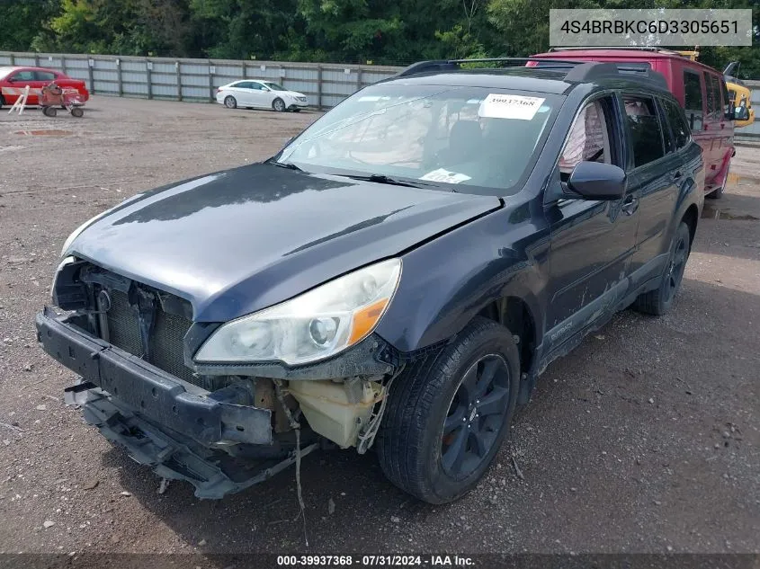 4S4BRBKC6D3305651 2013 Subaru Outback 2.5I Limited