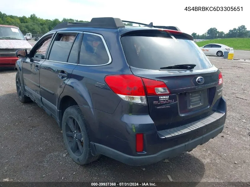 4S4BRBKC6D3305651 2013 Subaru Outback 2.5I Limited