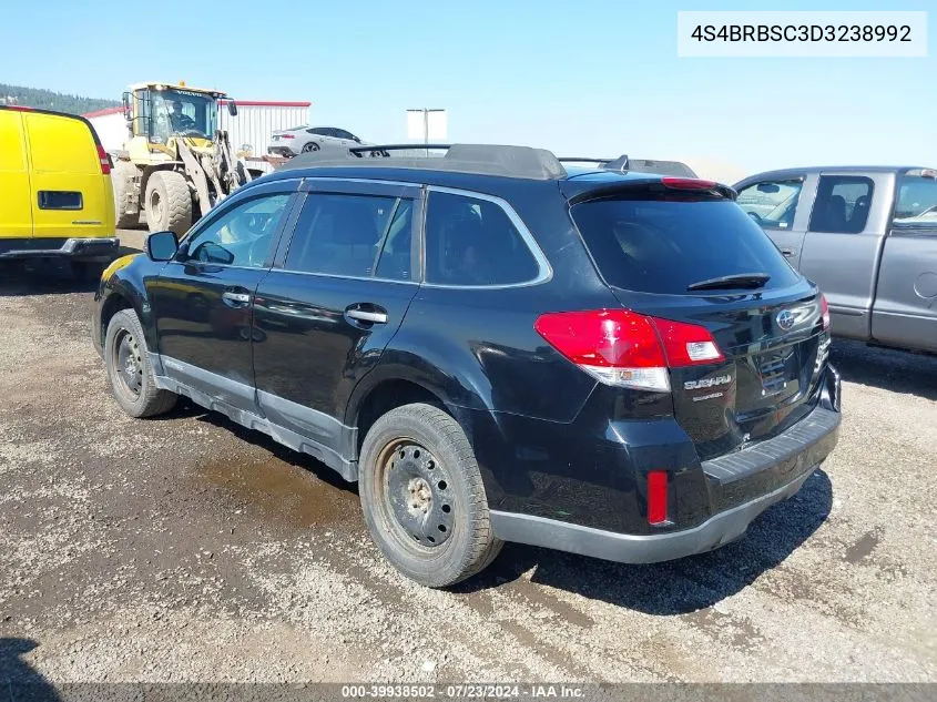 2013 Subaru Outback 2.5I Limited VIN: 4S4BRBSC3D3238992 Lot: 39938502