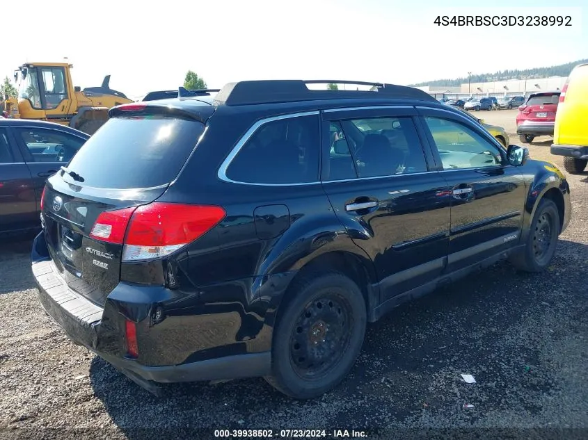 2013 Subaru Outback 2.5I Limited VIN: 4S4BRBSC3D3238992 Lot: 39938502