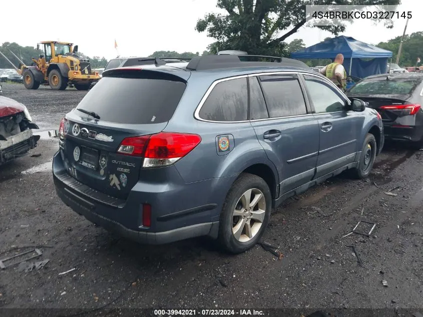 2013 Subaru Outback 2.5I Limited VIN: 4S4BRBKC6D3227145 Lot: 39942021