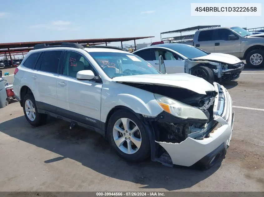 2013 Subaru Outback 2.5I Limited VIN: 4S4BRBLC1D3222658 Lot: 39944566