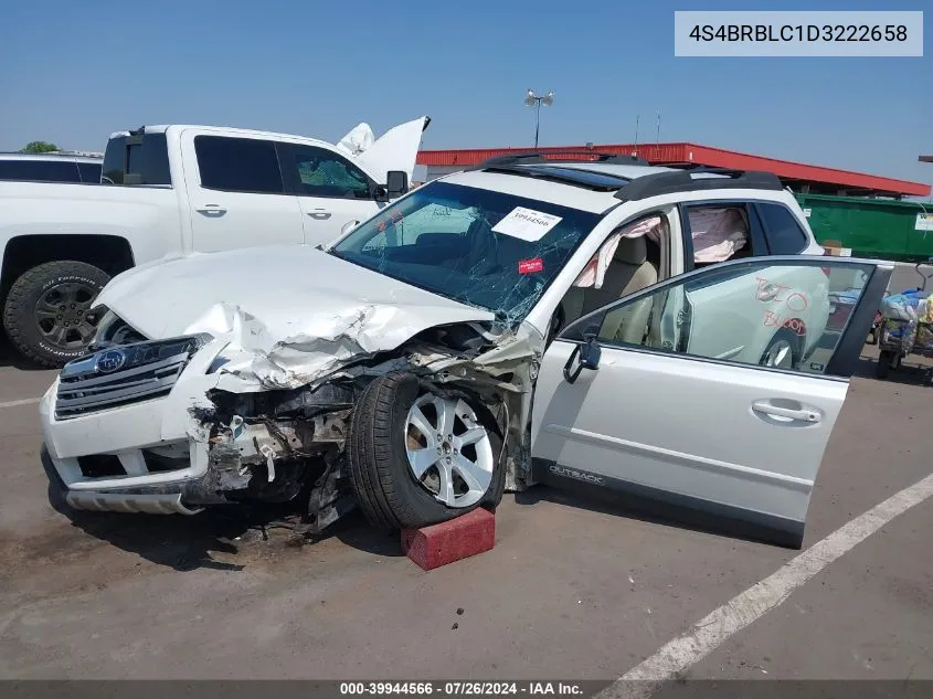 2013 Subaru Outback 2.5I Limited VIN: 4S4BRBLC1D3222658 Lot: 39944566