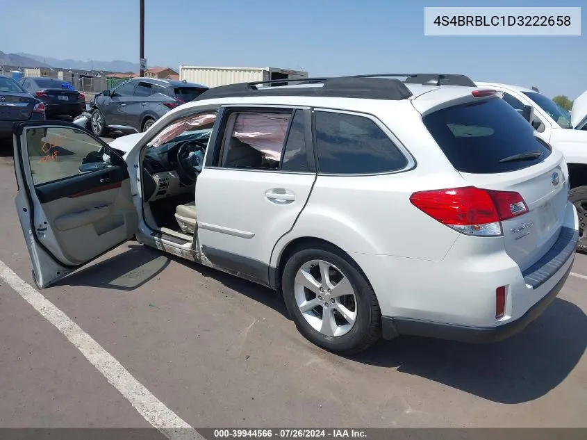 2013 Subaru Outback 2.5I Limited VIN: 4S4BRBLC1D3222658 Lot: 39944566