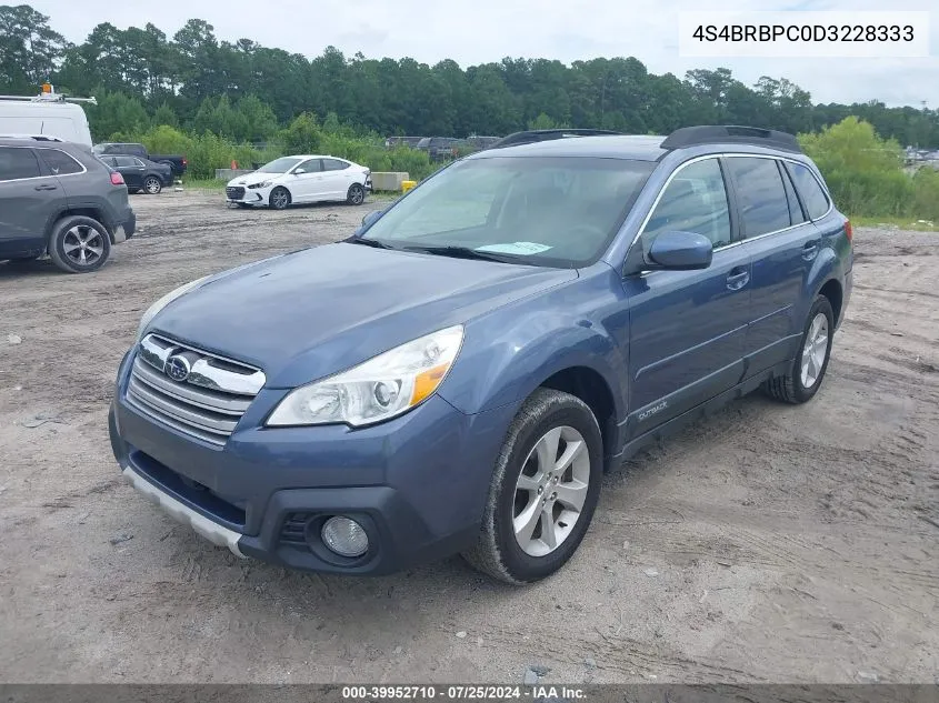 2013 Subaru Outback 2.5I Limited VIN: 4S4BRBPC0D3228333 Lot: 39952710