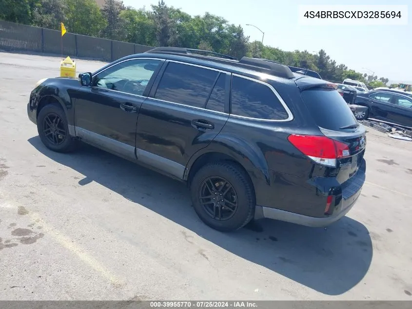 2013 Subaru Outback 2.5I Limited VIN: 4S4BRBSCXD3285694 Lot: 39955770