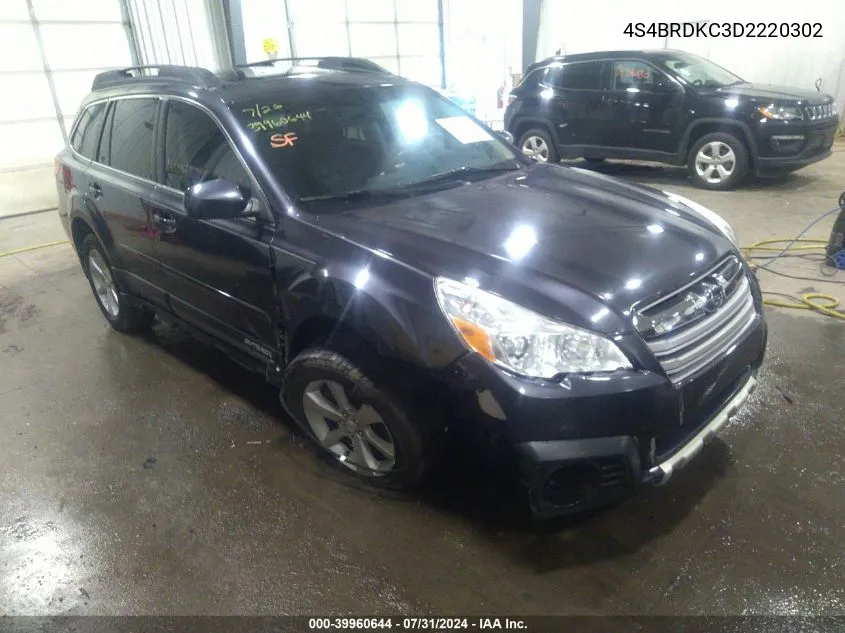 4S4BRDKC3D2220302 2013 Subaru Outback 3.6R Limited