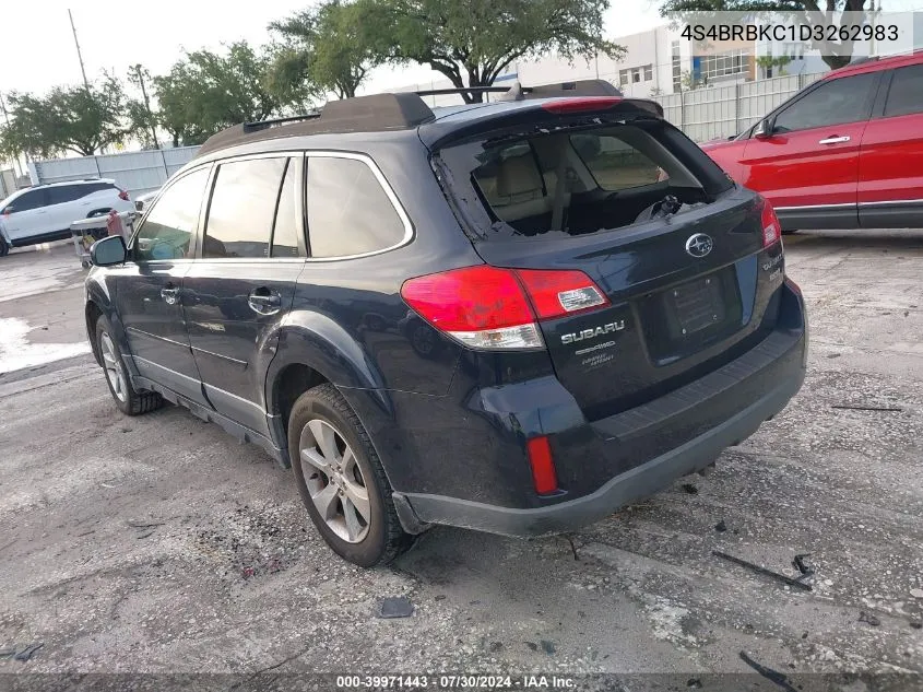 2013 Subaru Outback 2.5I Limited VIN: 4S4BRBKC1D3262983 Lot: 39971443