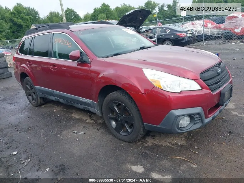 2013 Subaru Outback 2.5I Premium VIN: 4S4BRBCC9D3304279 Lot: 39985530