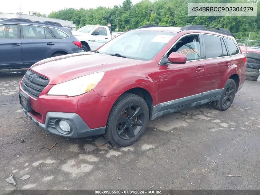 2013 Subaru Outback 2.5I Premium VIN: 4S4BRBCC9D3304279 Lot: 39985530