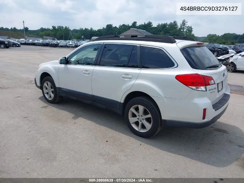 2013 Subaru Outback 2.5I Premium VIN: 4S4BRBCC9D3276127 Lot: 39998639