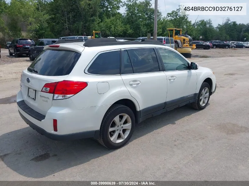 2013 Subaru Outback 2.5I Premium VIN: 4S4BRBCC9D3276127 Lot: 39998639