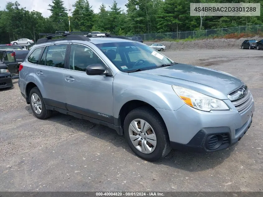 2013 Subaru Outback 2.5I VIN: 4S4BRBAC2D3301288 Lot: 40004820