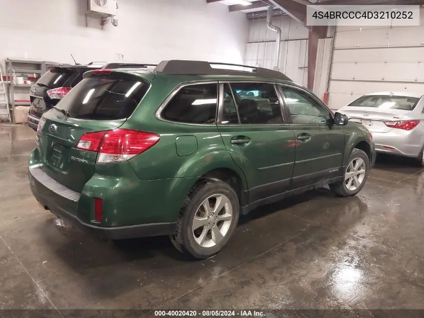 4S4BRCCC4D3210252 2013 Subaru Outback 2.5I Premium