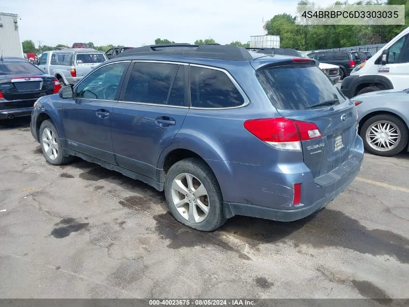 4S4BRBPC6D3303035 2013 Subaru Outback 2.5I Limited