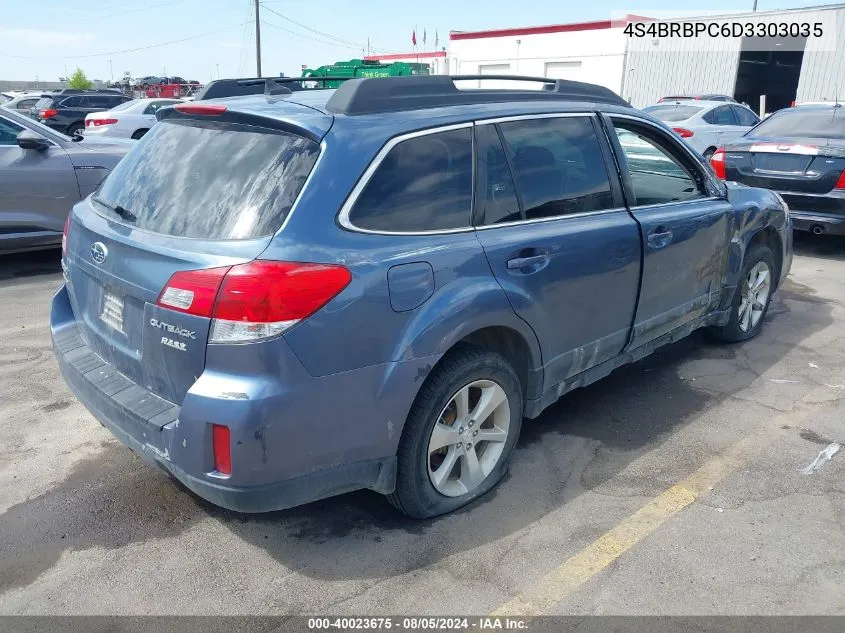 2013 Subaru Outback 2.5I Limited VIN: 4S4BRBPC6D3303035 Lot: 40023675