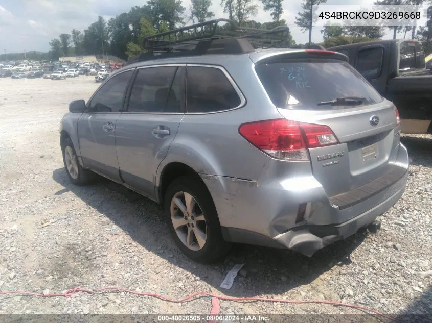 2013 Subaru Outback 2.5I Limited VIN: 4S4BRCKC9D3269668 Lot: 40026505