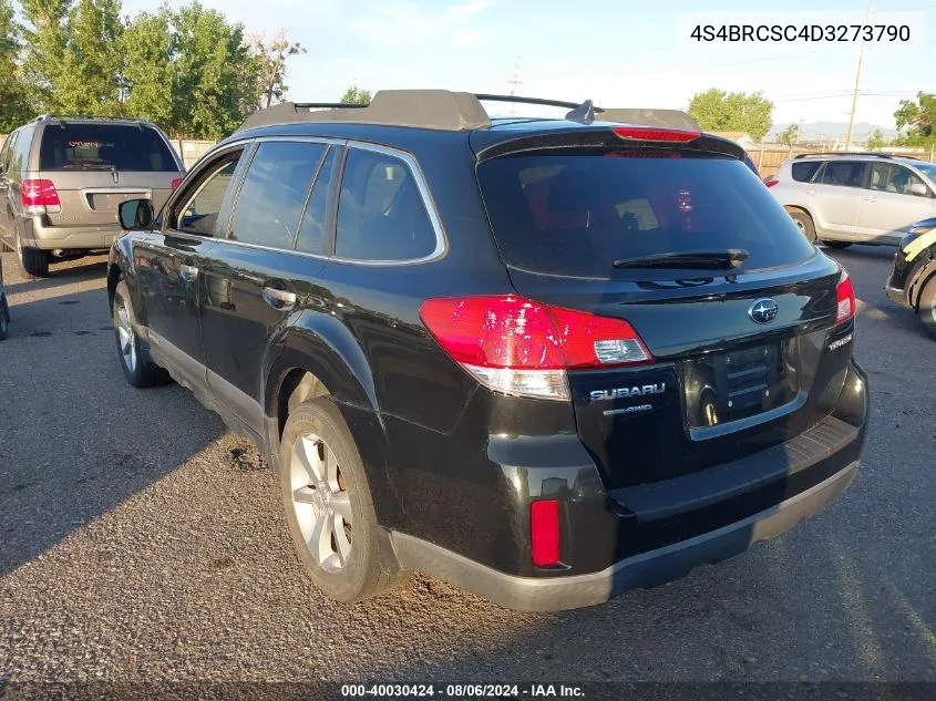 2013 Subaru Outback 2.5I Limited VIN: 4S4BRCSC4D3273790 Lot: 40030424