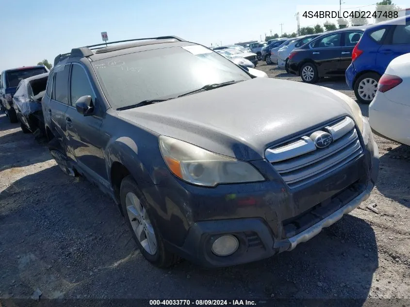 2013 Subaru Outback VIN: 4S4BRDLC4D2247488 Lot: 40033770