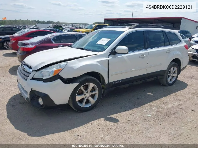 2013 Subaru Outback 3.6R Limited VIN: 4S4BRDKC0D2229121 Lot: 40039734