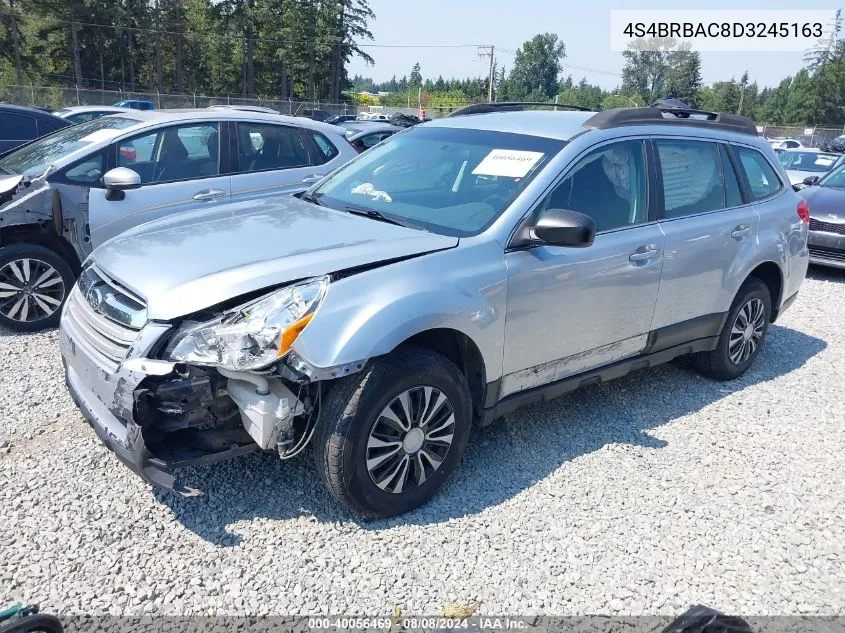 2013 Subaru Outback 2.5I VIN: 4S4BRBAC8D3245163 Lot: 40056469