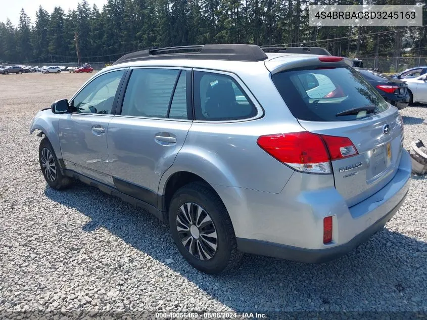 4S4BRBAC8D3245163 2013 Subaru Outback 2.5I