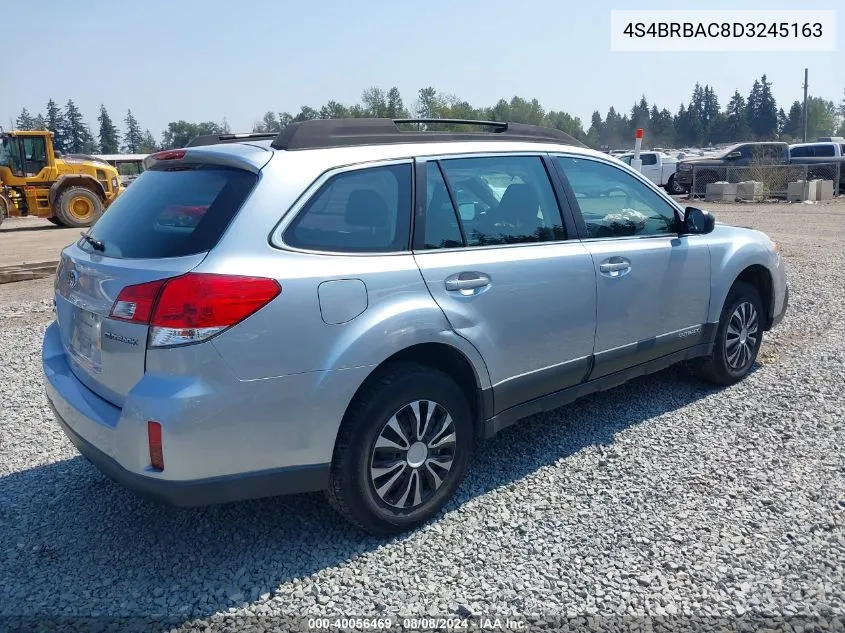 4S4BRBAC8D3245163 2013 Subaru Outback 2.5I