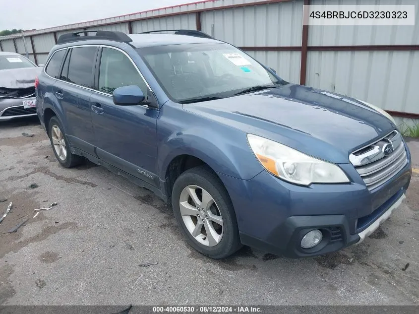 2013 Subaru Outback 2.5I Limited VIN: 4S4BRBJC6D3230323 Lot: 40060530