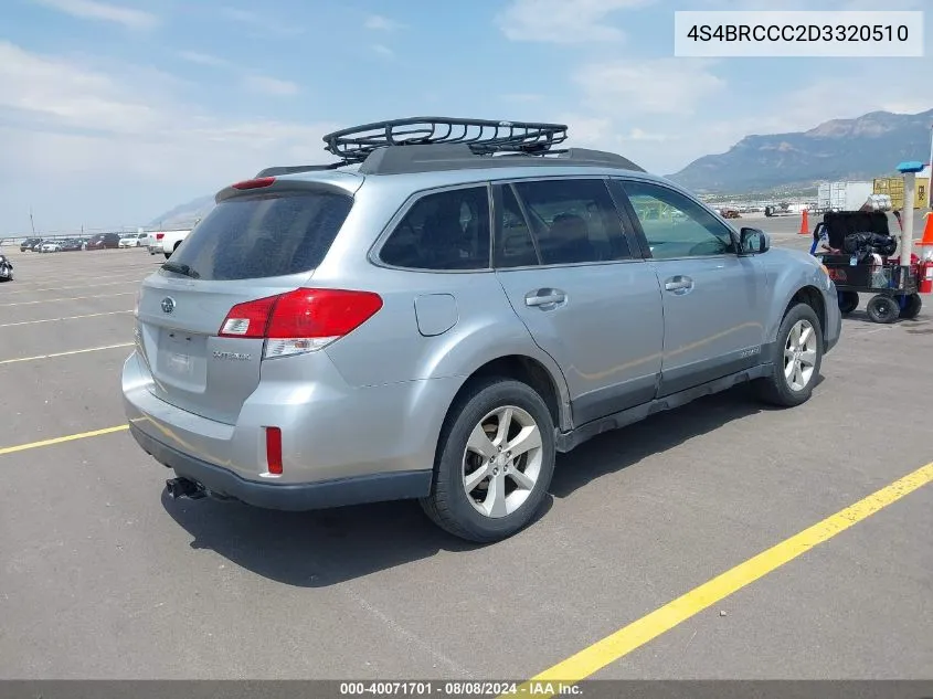 4S4BRCCC2D3320510 2013 Subaru Outback 2.5I Premium