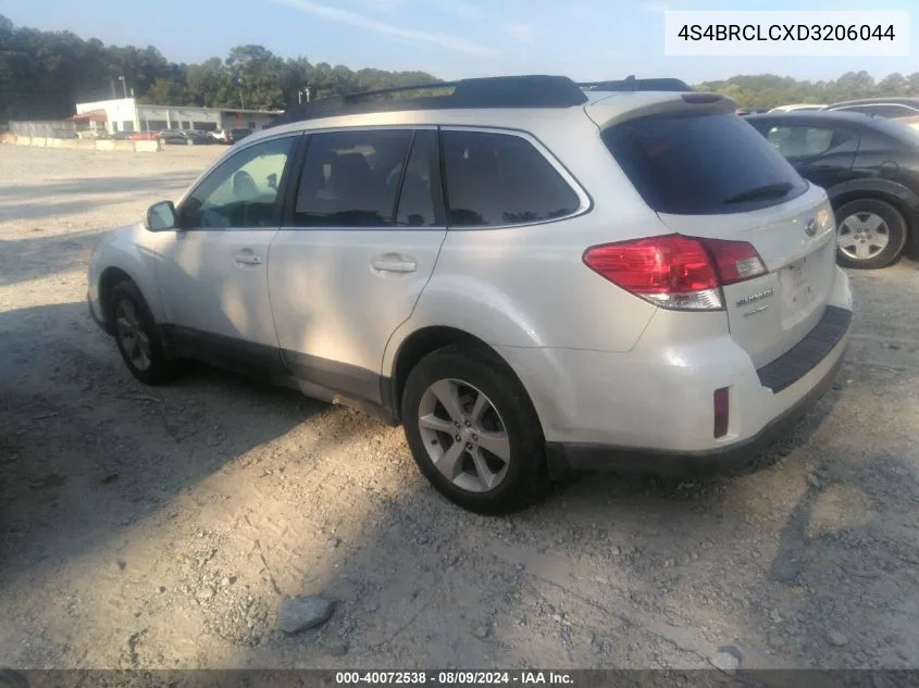 2013 Subaru Outback 2.5I Limited VIN: 4S4BRCLCXD3206044 Lot: 40072538