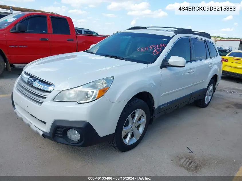 4S4BRCKC9D3215383 2013 Subaru Outback 2.5I Limited