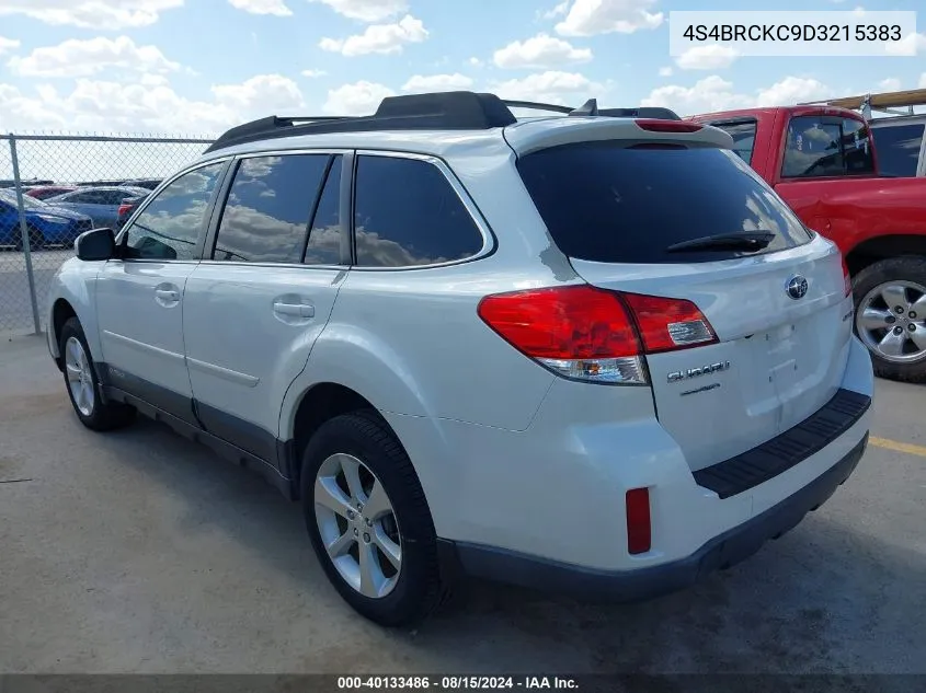 2013 Subaru Outback 2.5I Limited VIN: 4S4BRCKC9D3215383 Lot: 40133486