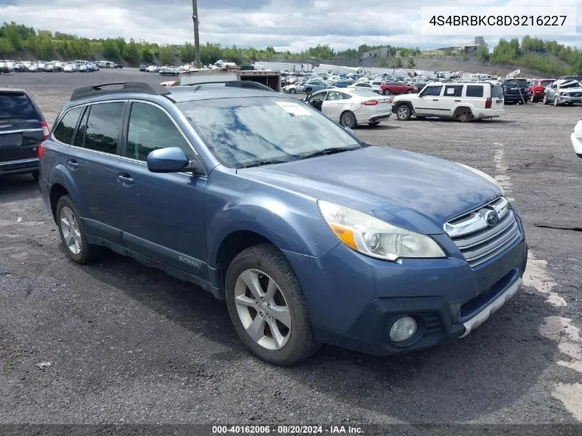 2013 Subaru Outback 2.5I Limited VIN: 4S4BRBKC8D3216227 Lot: 40162006