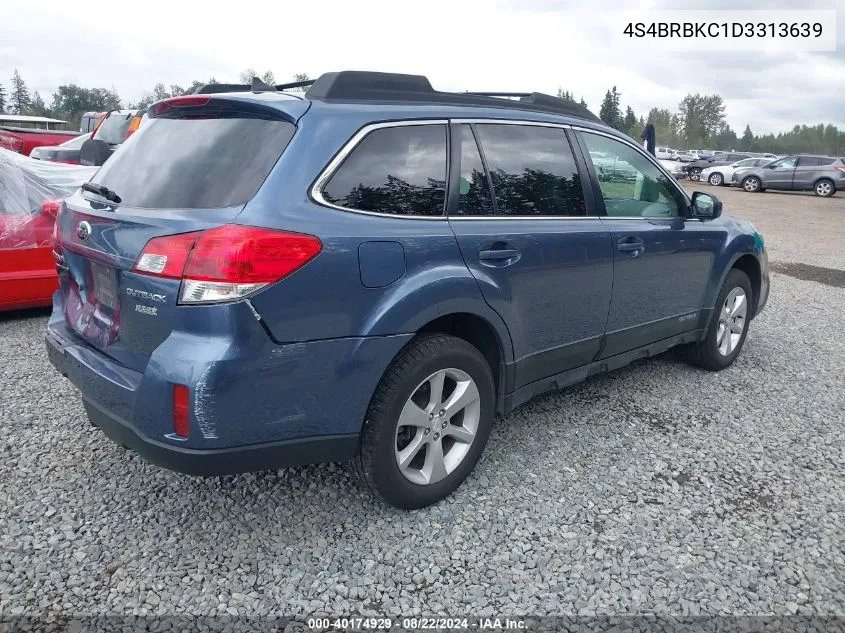 2013 Subaru Outback 2.5I Limited VIN: 4S4BRBKC1D3313639 Lot: 40174929