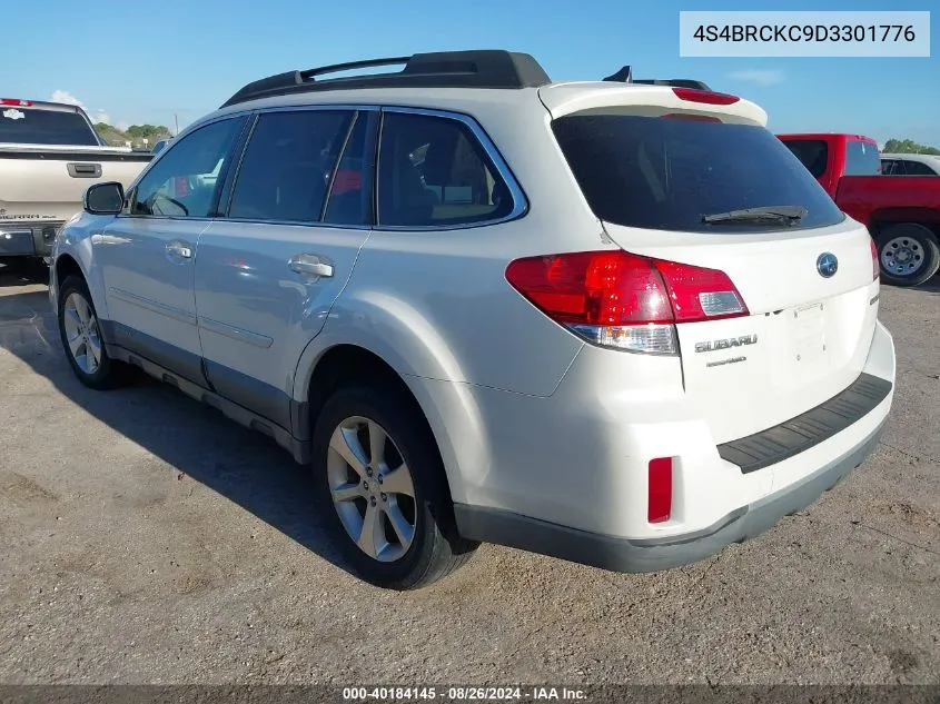 2013 Subaru Outback 2.5I Limited VIN: 4S4BRCKC9D3301776 Lot: 40184145