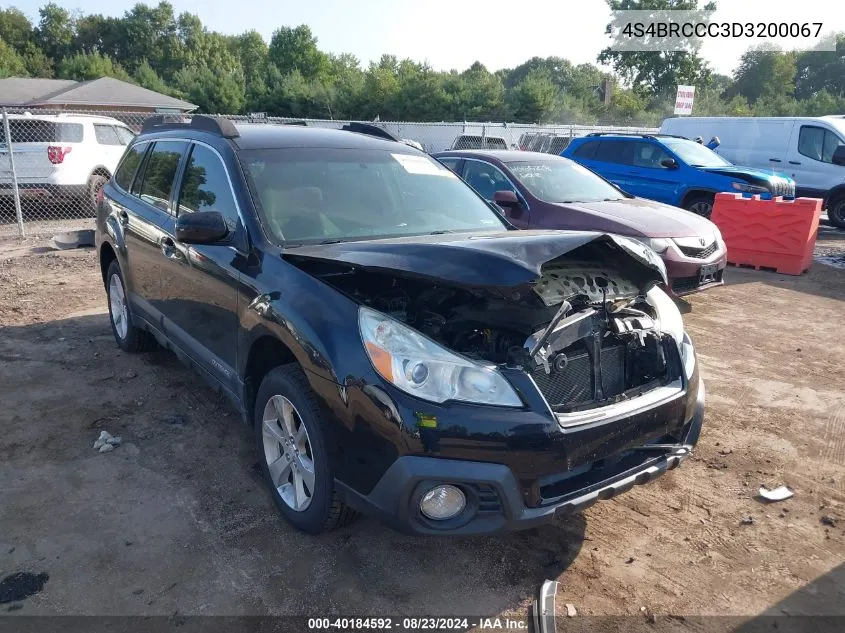 2013 Subaru Outback 2.5I Premium VIN: 4S4BRCCC3D3200067 Lot: 40184592