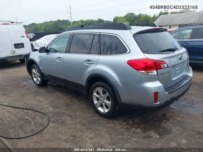 2013 Subaru Outback 2.5I Premium VIN: 4S4BRBGC4D3323168 Lot: 40197441