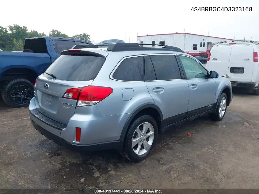 2013 Subaru Outback 2.5I Premium VIN: 4S4BRBGC4D3323168 Lot: 40197441