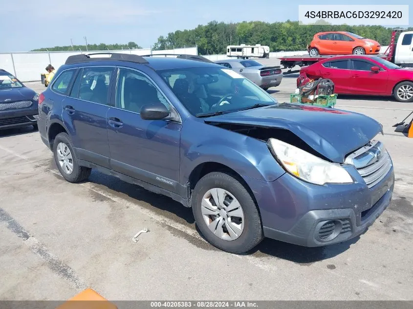 2013 Subaru Outback 2.5I VIN: 4S4BRBAC6D3292420 Lot: 40205383