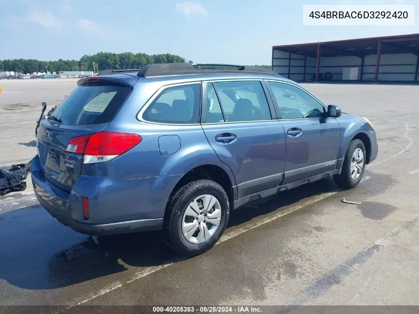 4S4BRBAC6D3292420 2013 Subaru Outback 2.5I