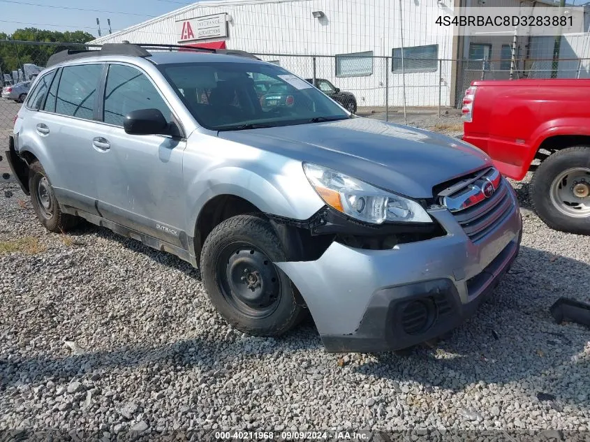 2013 Subaru Outback 2.5I VIN: 4S4BRBAC8D3283881 Lot: 40211968