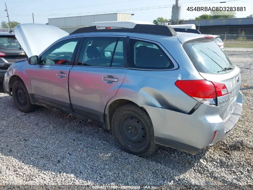 2013 Subaru Outback 2.5I VIN: 4S4BRBAC8D3283881 Lot: 40211968