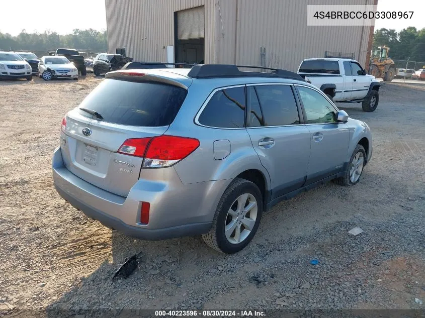 2013 Subaru Outback 2.5I Premium VIN: 4S4BRBCC6D3308967 Lot: 40223596