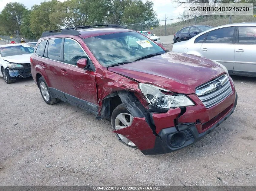 2013 Subaru Outback 2.5I Premium VIN: 4S4BRBBC4D3245790 Lot: 40223879