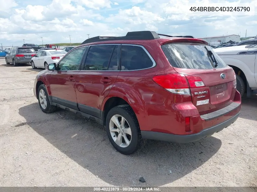 2013 Subaru Outback 2.5I Premium VIN: 4S4BRBBC4D3245790 Lot: 40223879