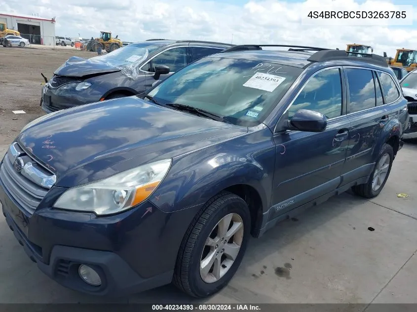 2013 Subaru Outback 2.5I Premium VIN: 4S4BRCBC5D3263785 Lot: 40234393